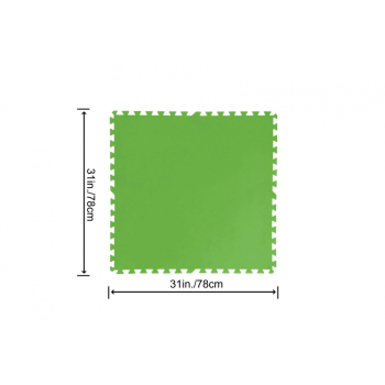 Piankowa Mata pod basen ogrodowy Zielony 9 szt. 78x78cm BESTWAY